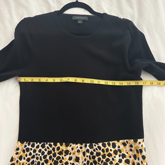 Ann Taylor Mixed Media Midi Dress - Sz. Large - Picture 6 of 6